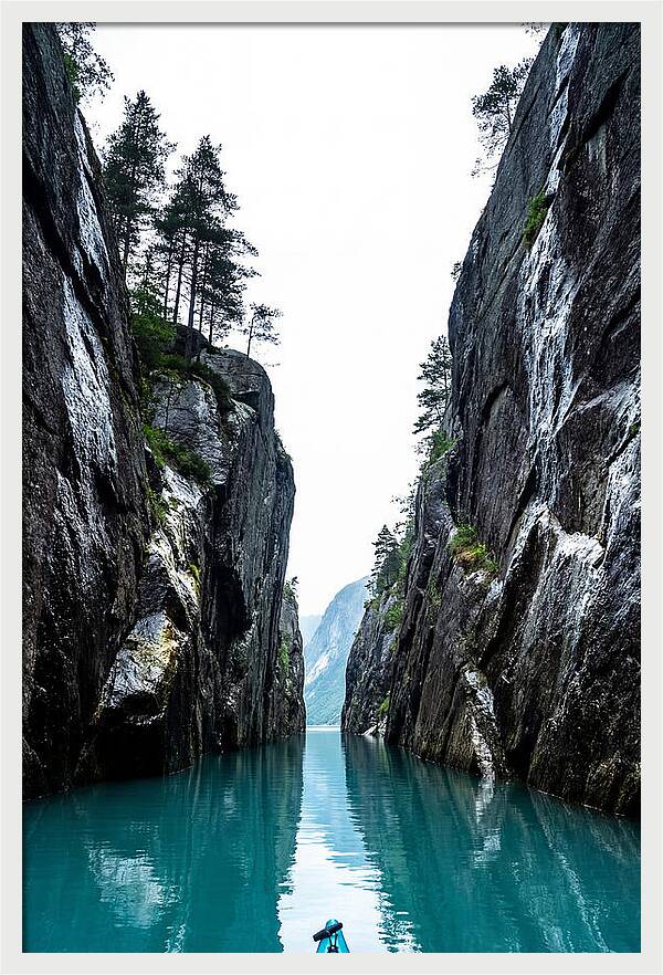 Serene Reflections In The Fjord