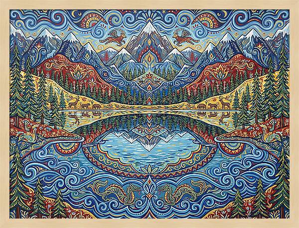 Serene Reflections Of Nature
