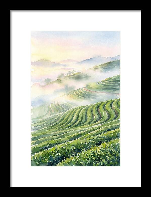 Serene Retreat In A Tea Garden