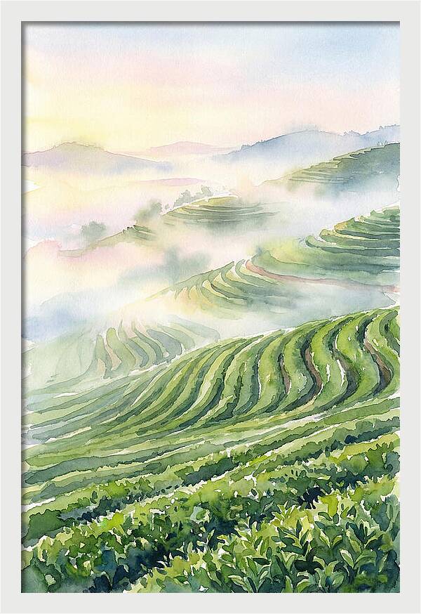 Serene Retreat In A Tea Garden