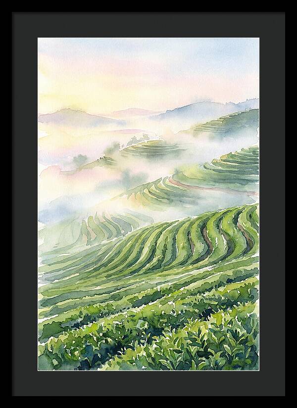 Serene Retreat In A Tea Garden