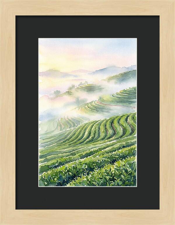 Serene Retreat In A Tea Garden