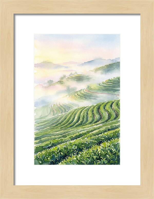 Serene Retreat In A Tea Garden