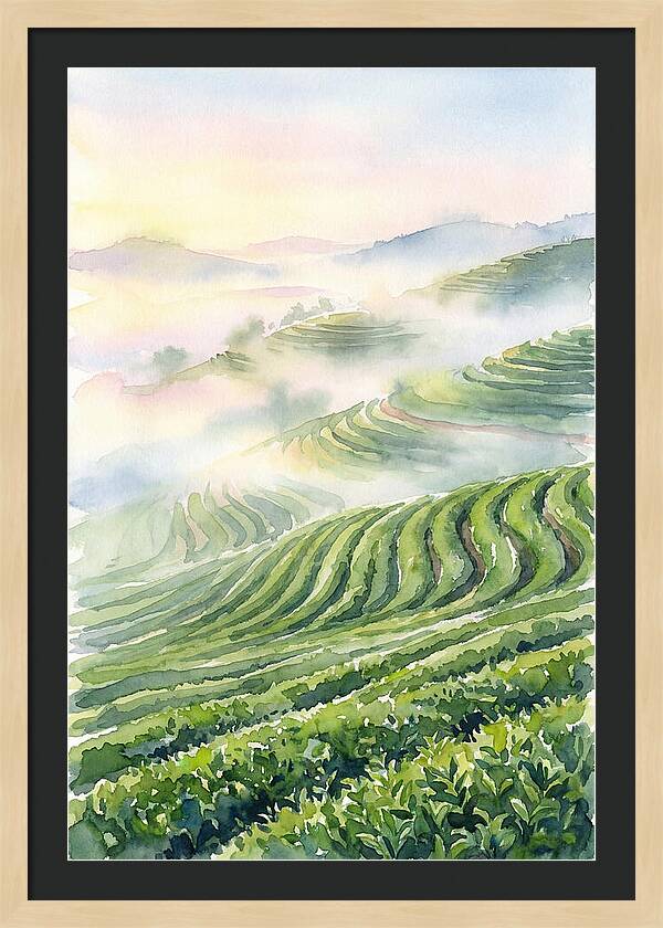 Serene Retreat In A Tea Garden