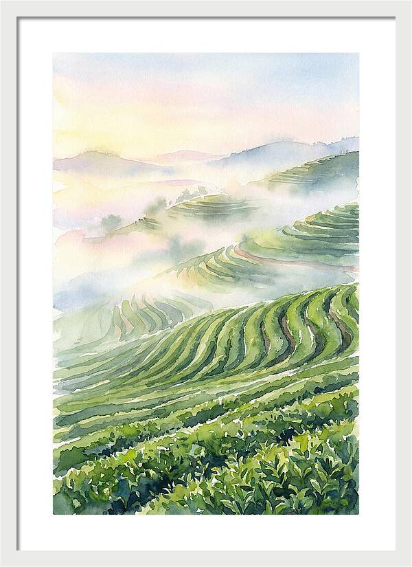 Serene Retreat In A Tea Garden