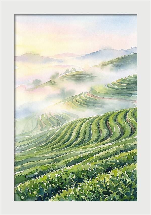 Serene Retreat In A Tea Garden