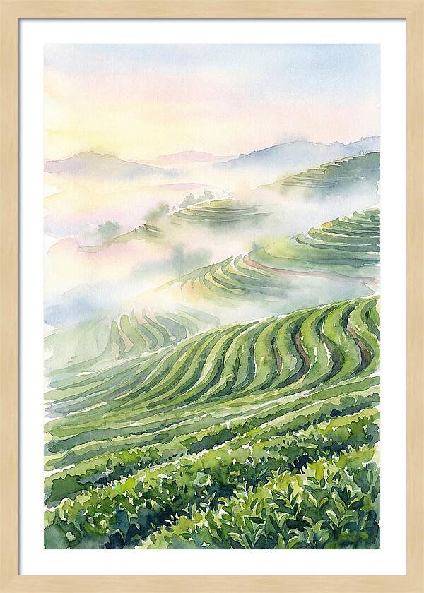 Serene Retreat In A Tea Garden