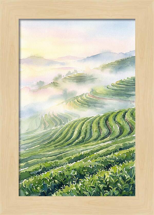 Serene Retreat In A Tea Garden