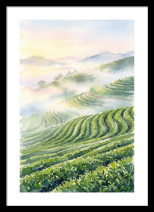 Serene Retreat In A Tea Garden