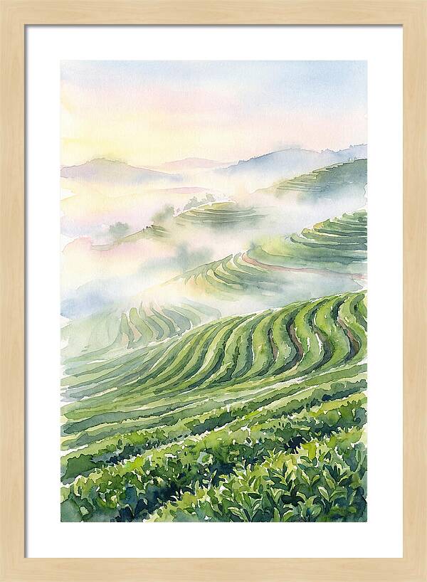 Serene Retreat In A Tea Garden