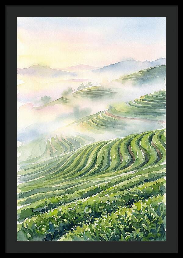 Serene Retreat In A Tea Garden