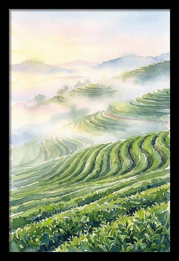 Serene Retreat In A Tea Garden