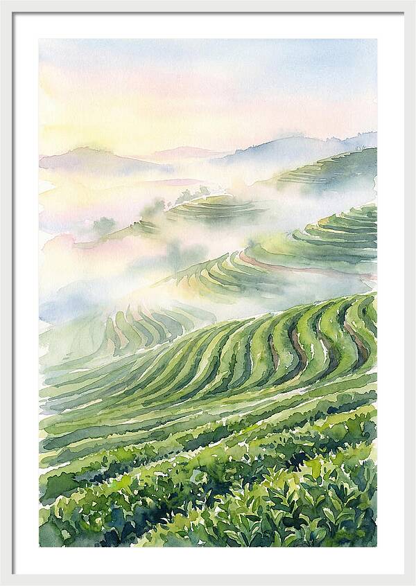 Serene Retreat In A Tea Garden