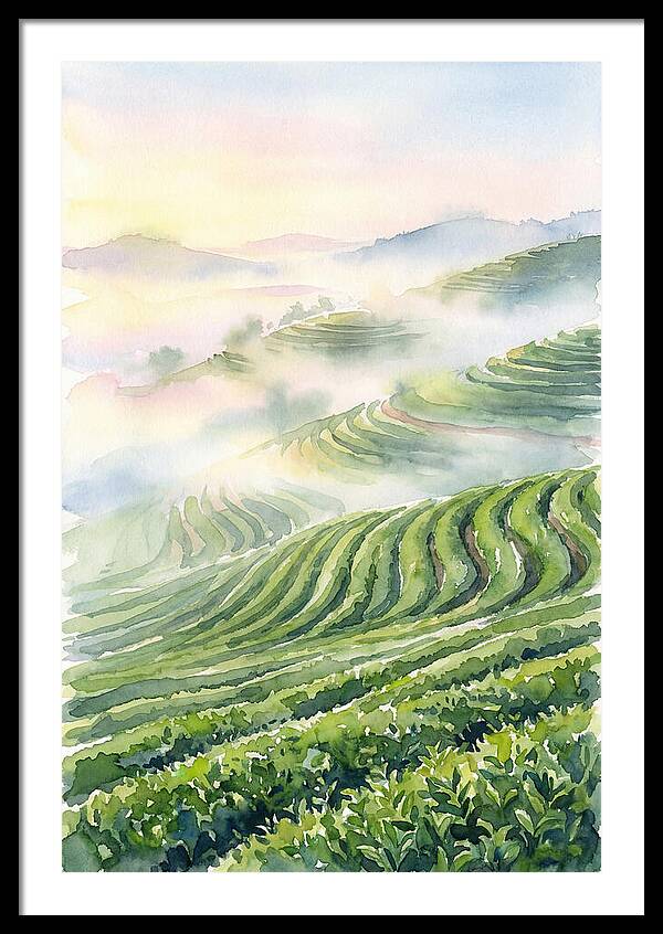 Serene Retreat In A Tea Garden