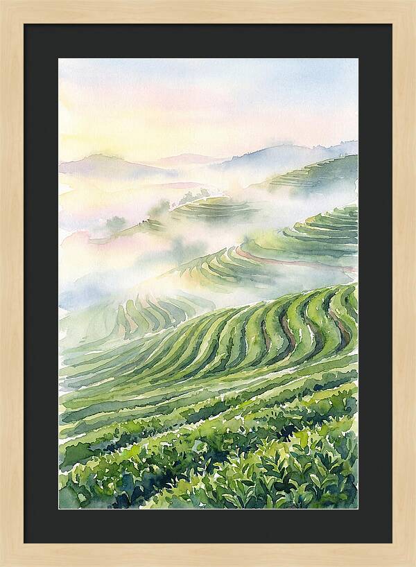 Serene Retreat In A Tea Garden