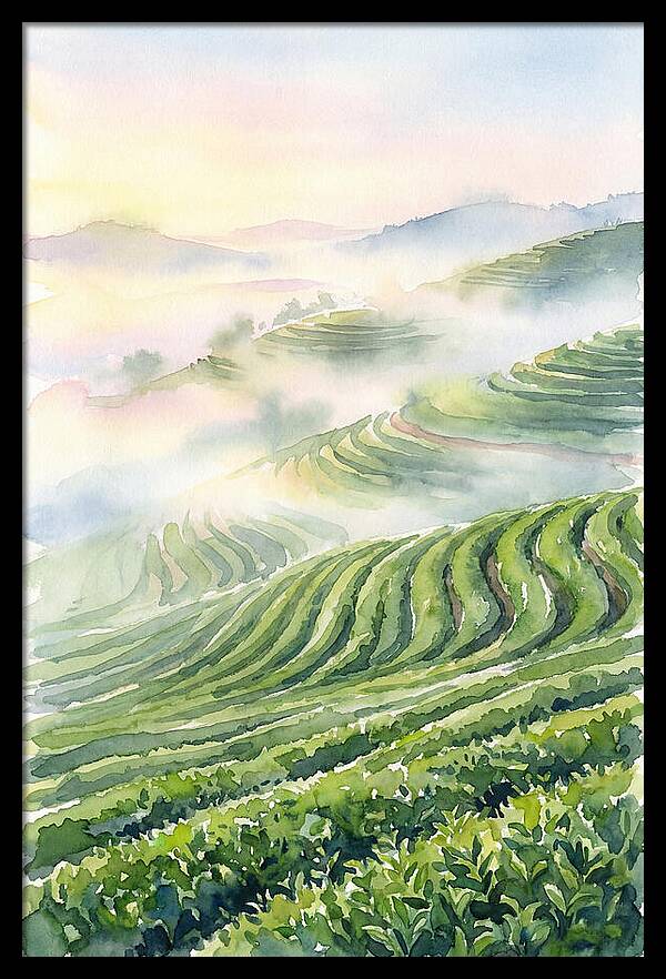 Serene Retreat In A Tea Garden