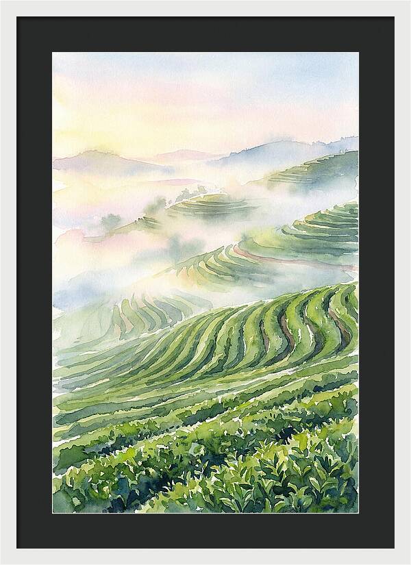Serene Retreat In A Tea Garden