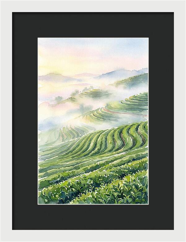 Serene Retreat In A Tea Garden