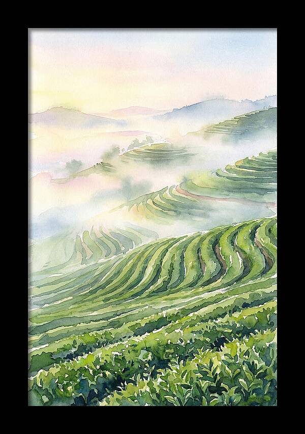 Serene Retreat In A Tea Garden