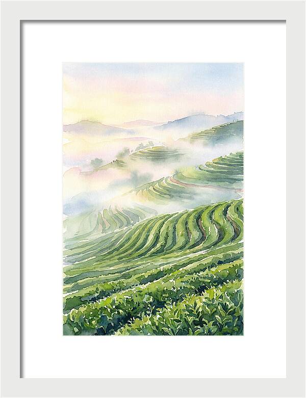 Serene Retreat In A Tea Garden