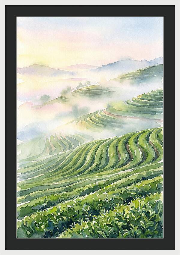 Serene Retreat In A Tea Garden