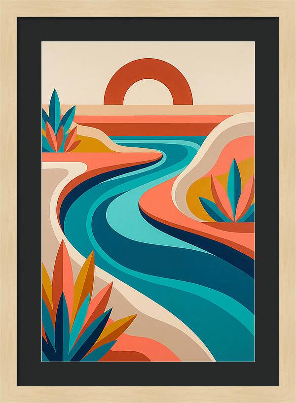Serene River Curves
