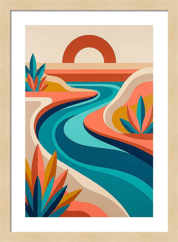 Serene River Curves