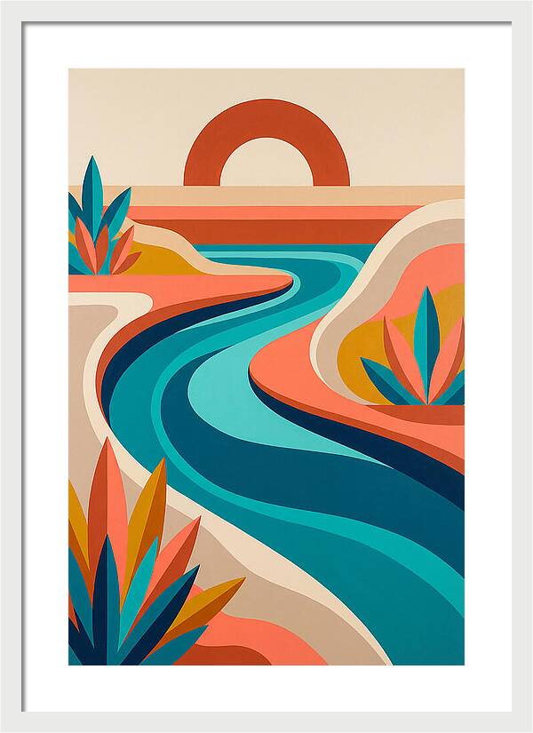 Serene River Curves