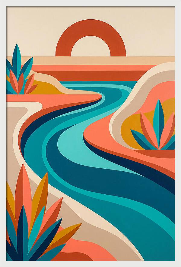 Serene River Curves