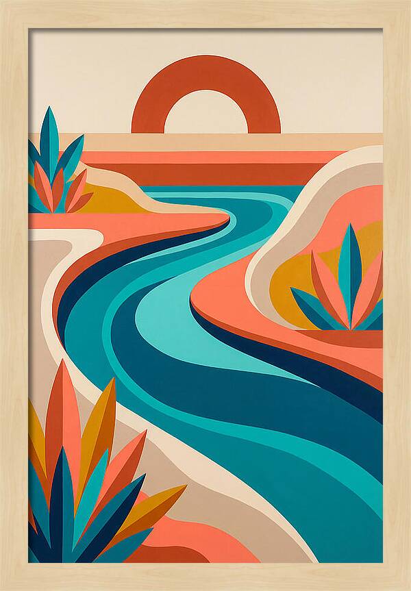 Serene River Curves