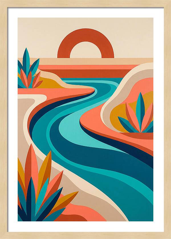 Serene River Curves