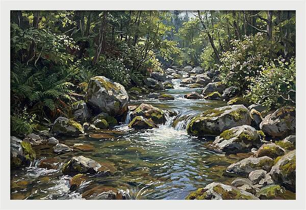 Serene River Reflection