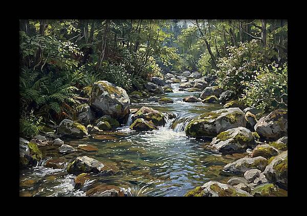 Serene River Reflection