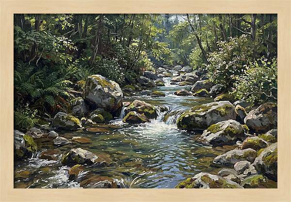 Serene River Reflection