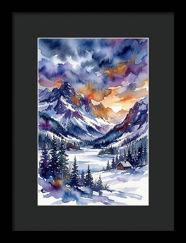 Serene Snowcapped Mountains