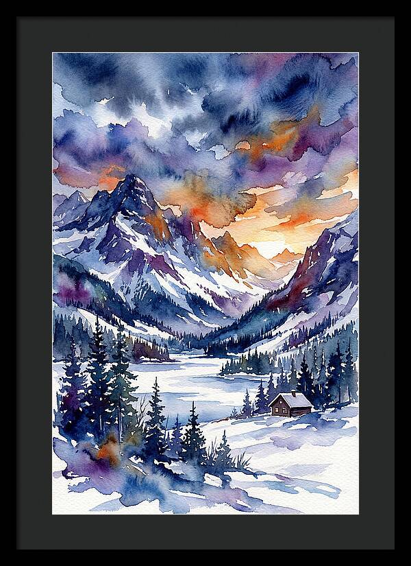 Serene Snowcapped Mountains
