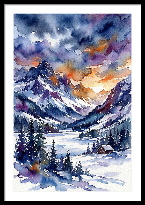 Serene Snowcapped Mountains