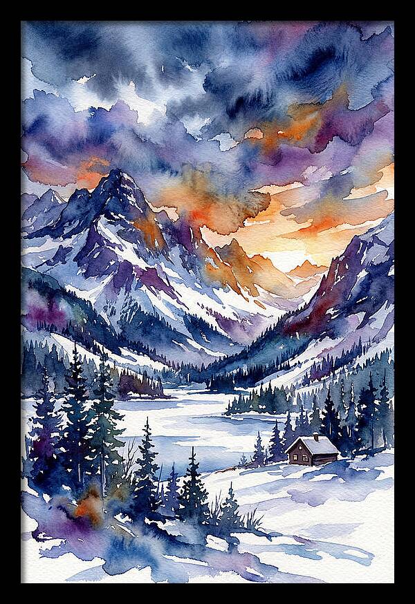Serene Snowcapped Mountains