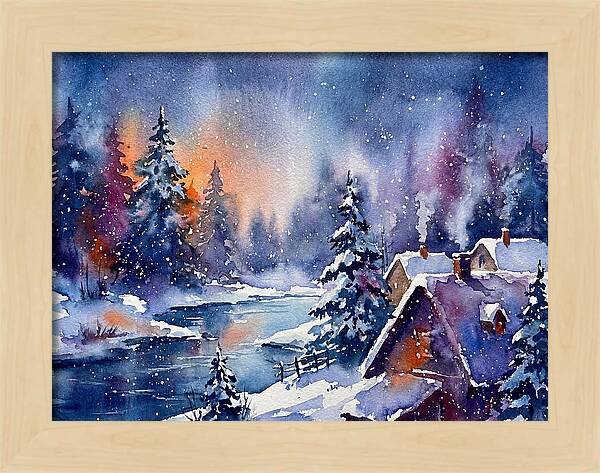 Serene Snowy Wilderness