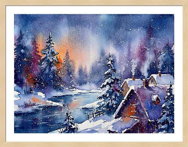 Serene Snowy Wilderness