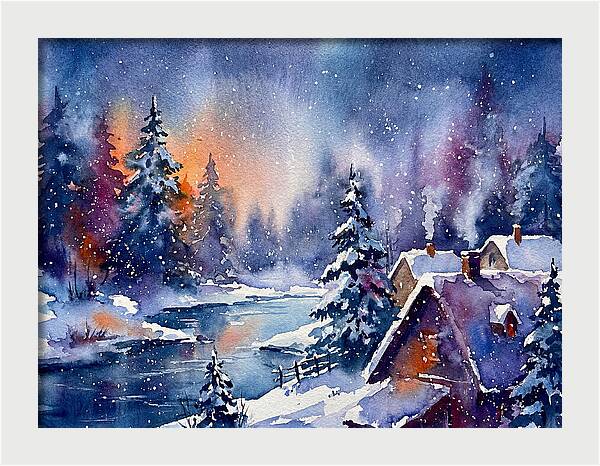Serene Snowy Wilderness