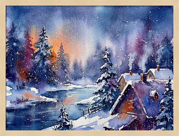 Serene Snowy Wilderness