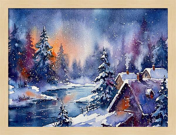 Serene Snowy Wilderness