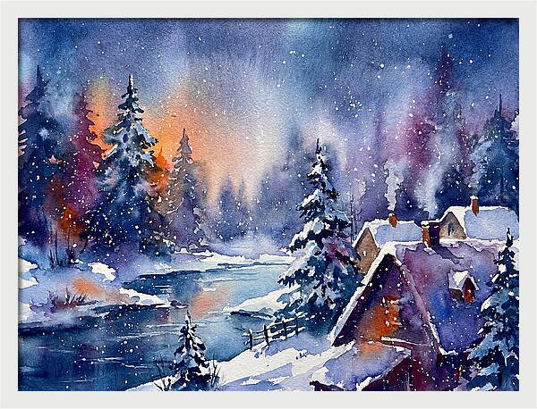 Serene Snowy Wilderness