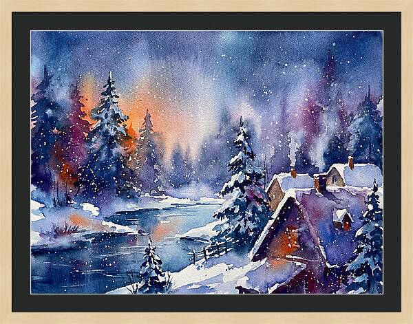 Serene Snowy Wilderness