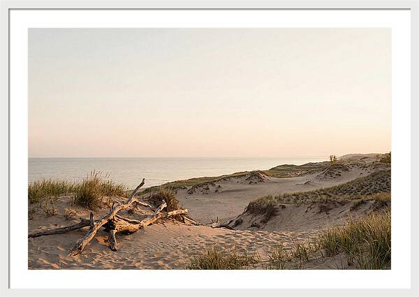 Serene Sunrise Over Indiana Dunes