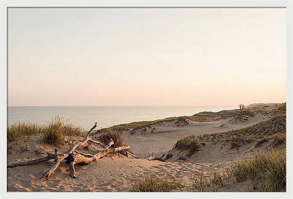 Serene Sunrise Over Indiana Dunes