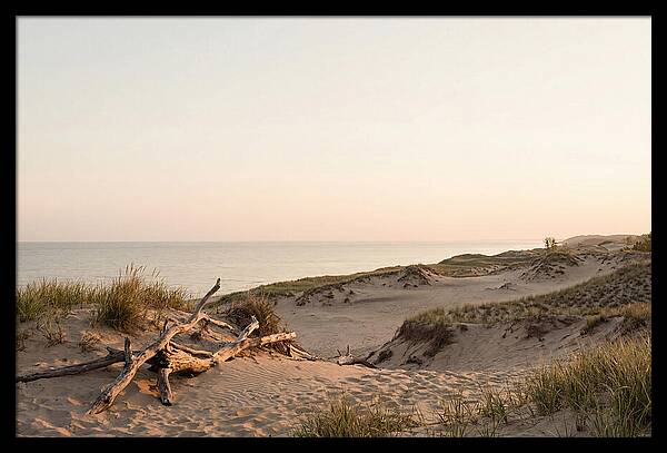 Serene Sunrise Over Indiana Dunes