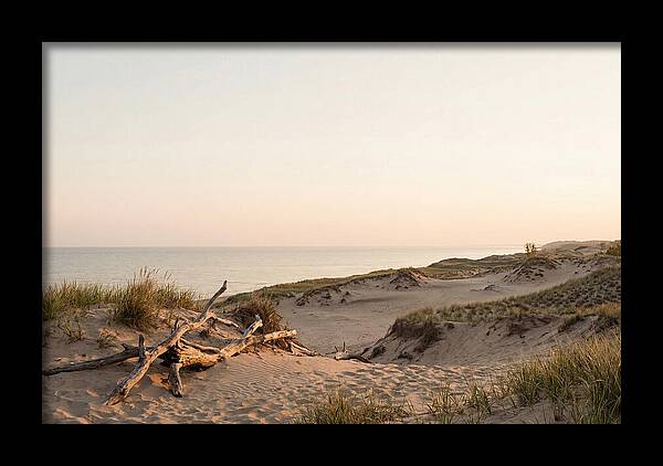 Serene Sunrise Over Indiana Dunes