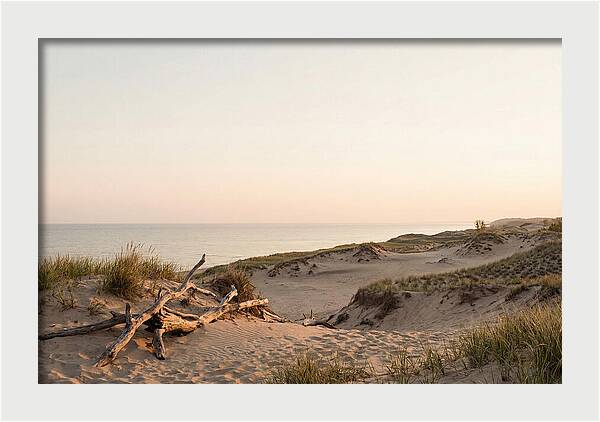 Serene Sunrise Over Indiana Dunes